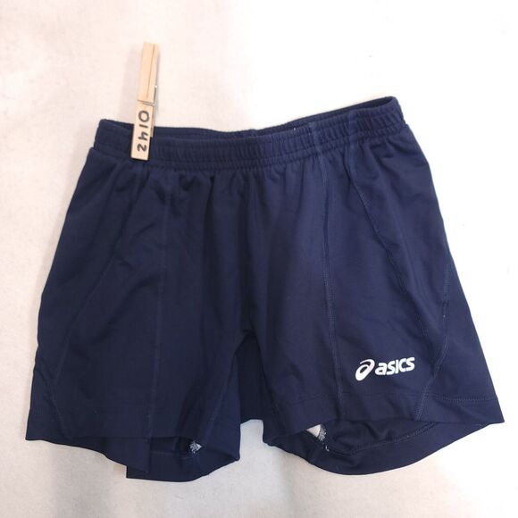 Asics Athletic Running Pull On Shorts Youth Boys Size Small S Blue - Picture 2 of 8